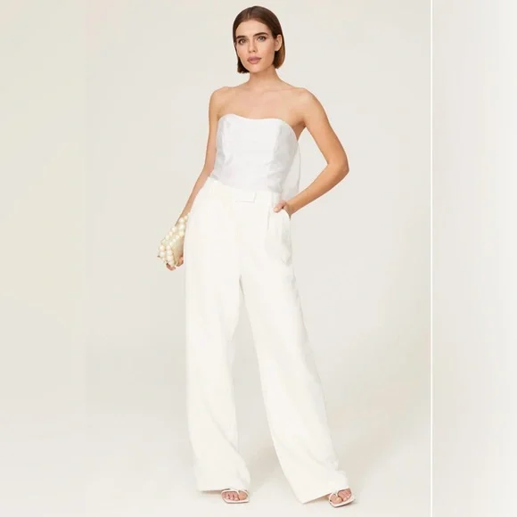 Hutch White Strapless Bow Blouse - Picture 5 of 15